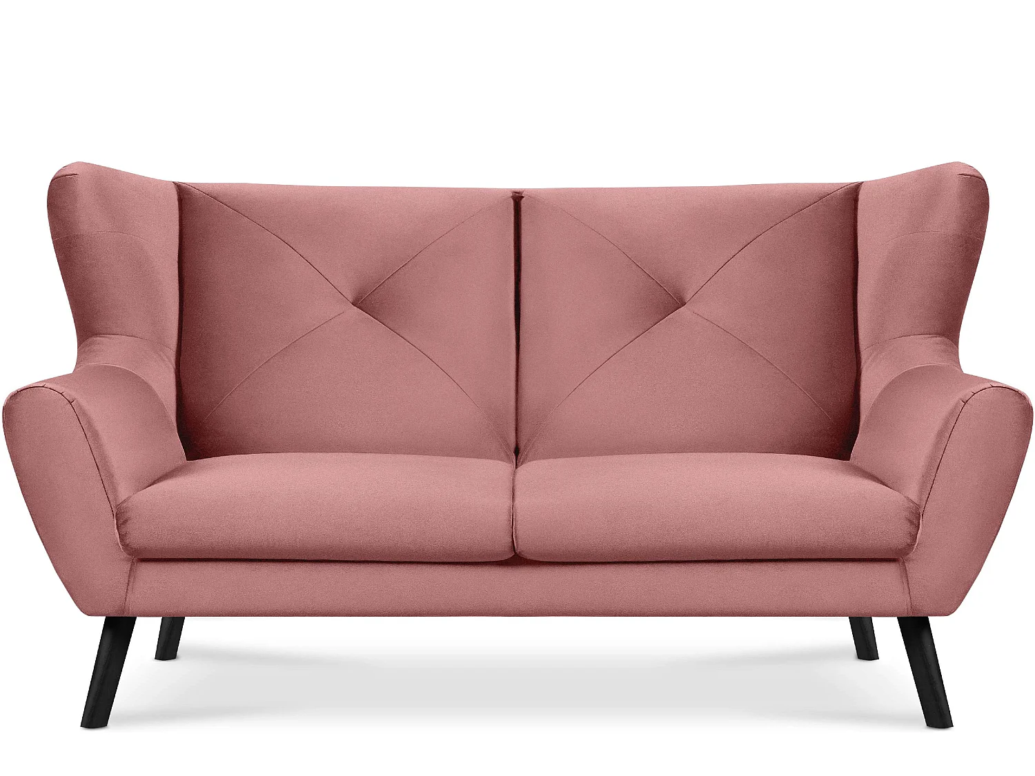 3-Sitzer-Sofa aus Samt - rosa - MIRO