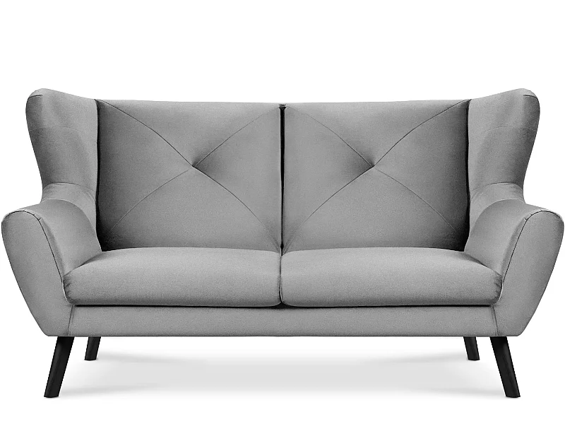 Elégant canapé 3 places - gris clair - MIRO