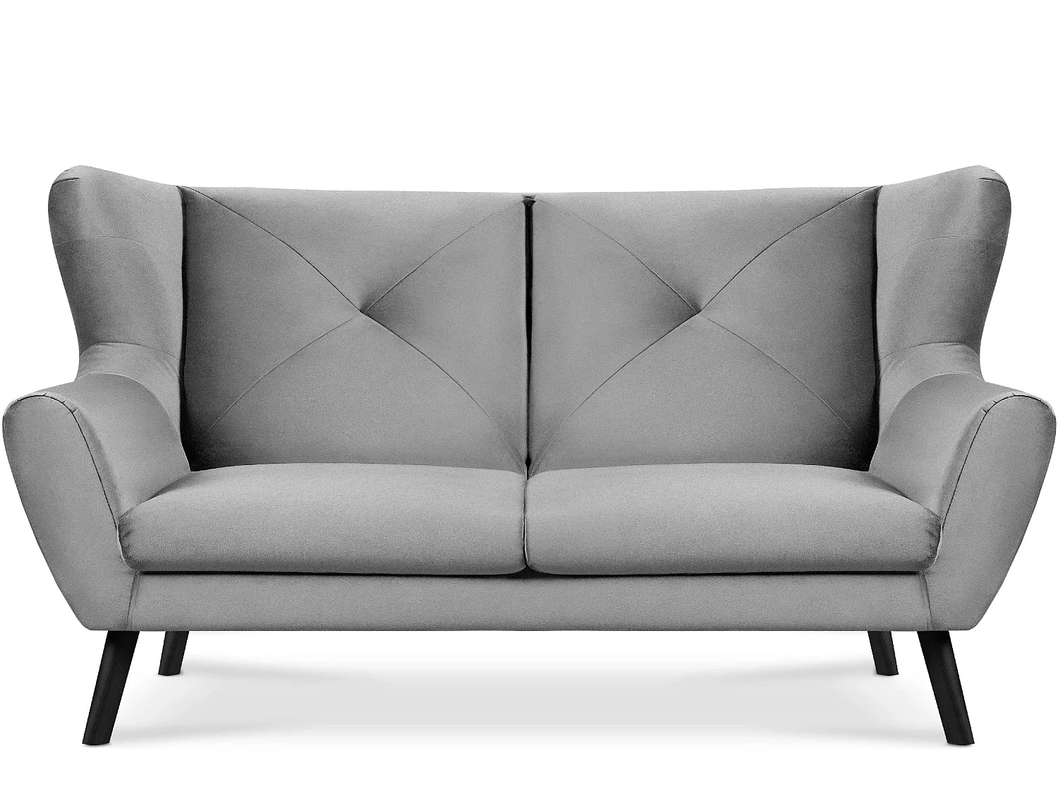 Elegantes 3-Sitzer-Sofa - hellgrau - MIRO