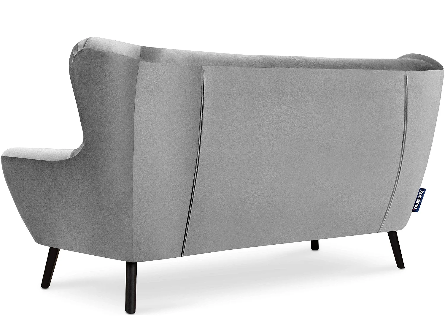 Elegantes 3-Sitzer-Sofa - hellgrau - MIRO
