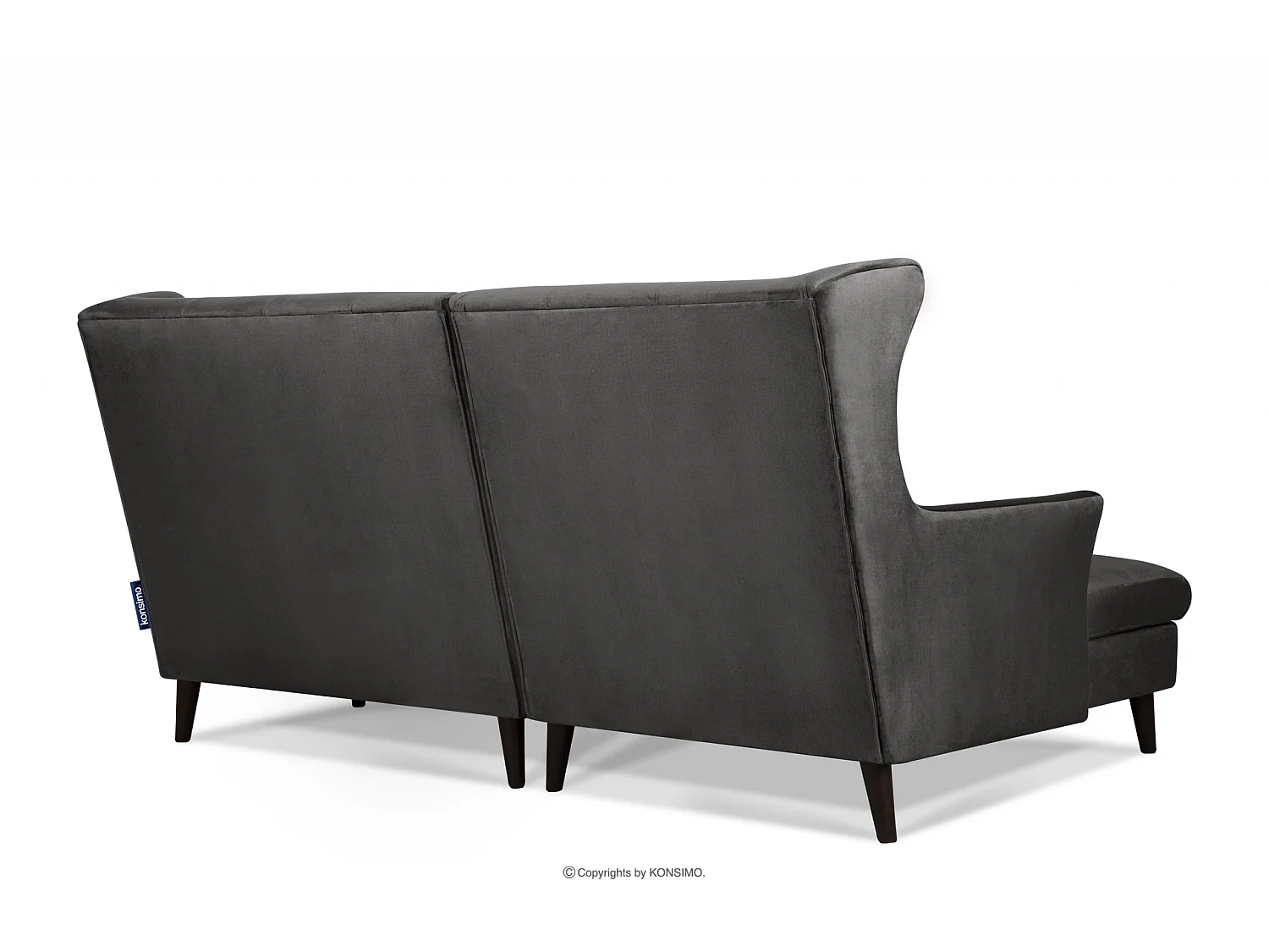 Linker Ecksofa für das Wohnzimmer - grau - SALIS