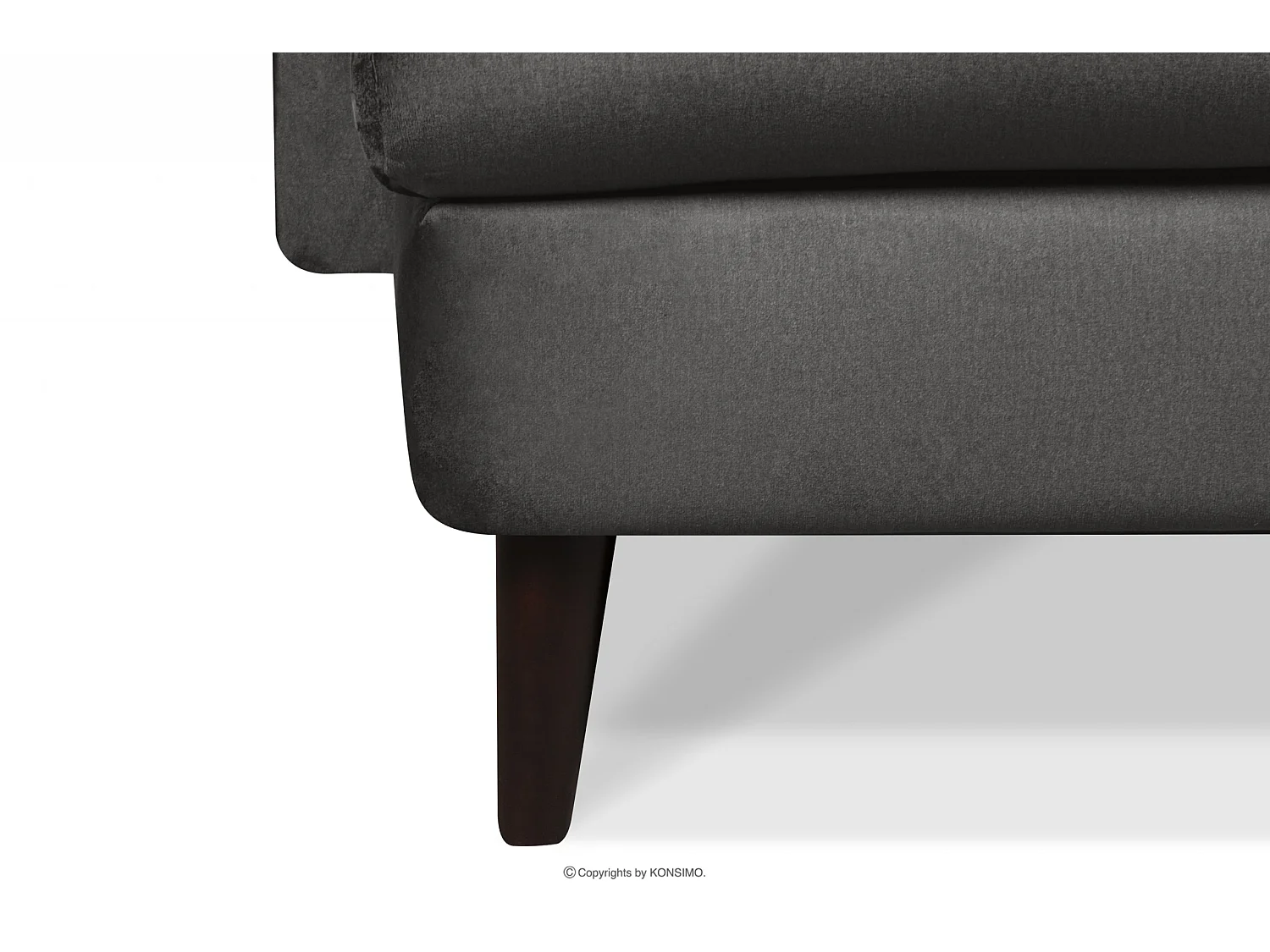 Linker Ecksofa für das Wohnzimmer - grau - SALIS