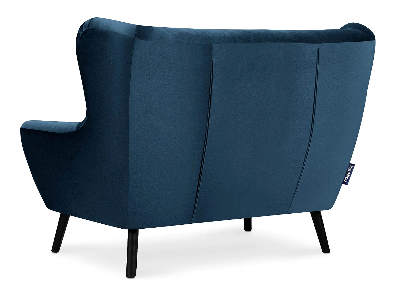 Kleines elegantes zweisitziges Sofa für das Wohnzimmer - Marineblau - MIRO