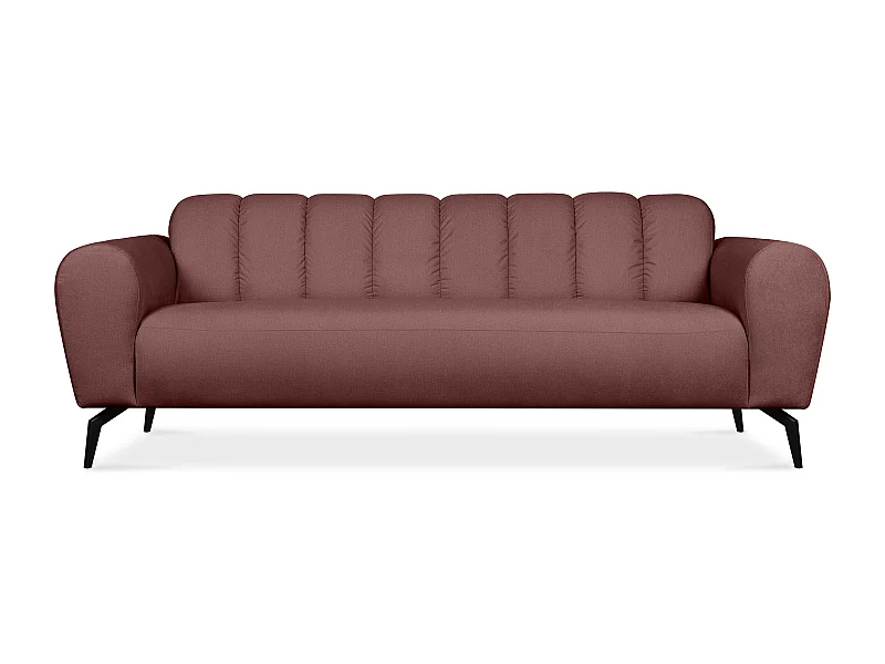 3-Sitzer-Sofa auf Beinen - rosa - RUBERO