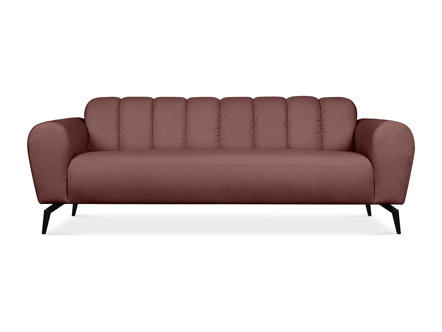 3-Sitzer-Sofa auf Beinen - rosa - RUBERO