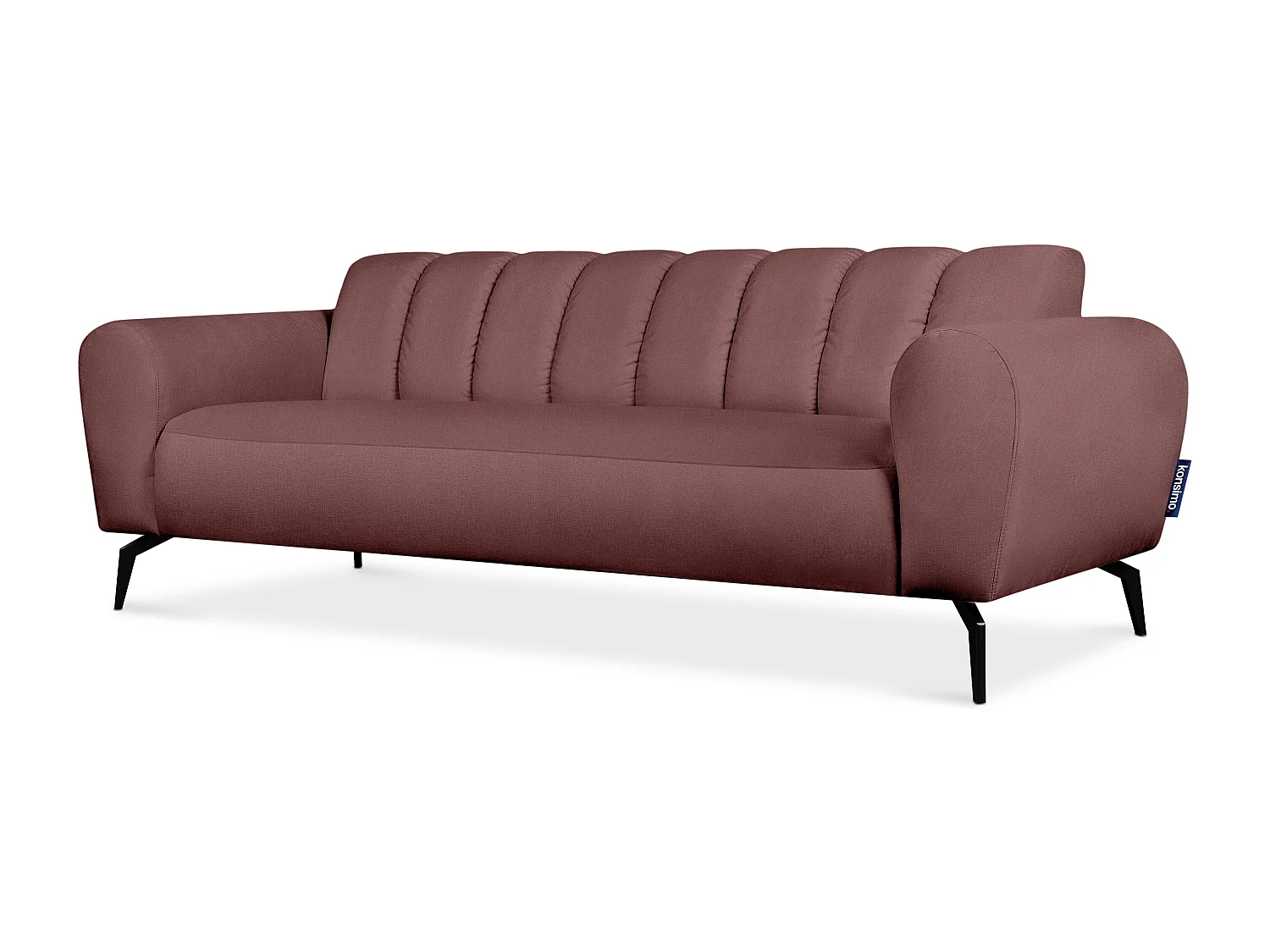 3-Sitzer-Sofa auf Beinen - rosa - RUBERO