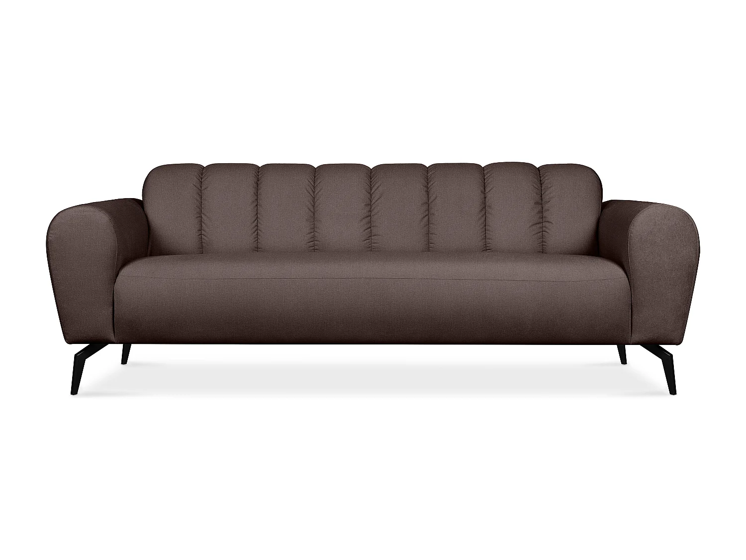 Moderne 3-Sitzer-Sofa - braun - RUBERO
