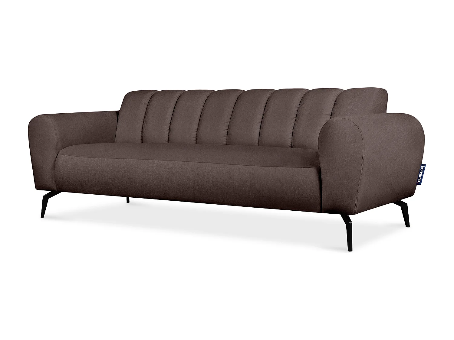 Moderne 3-Sitzer-Sofa - braun - RUBERO