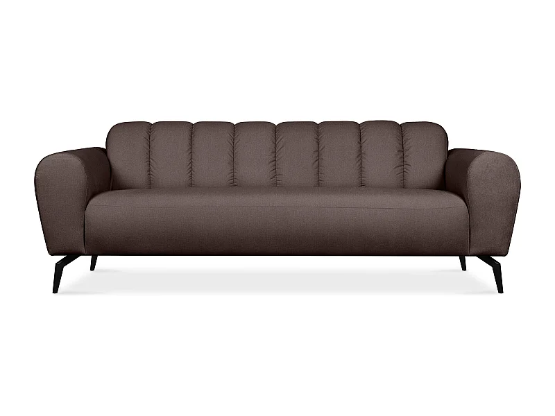 Moderne 3-Sitzer-Sofa - braun - RUBERO