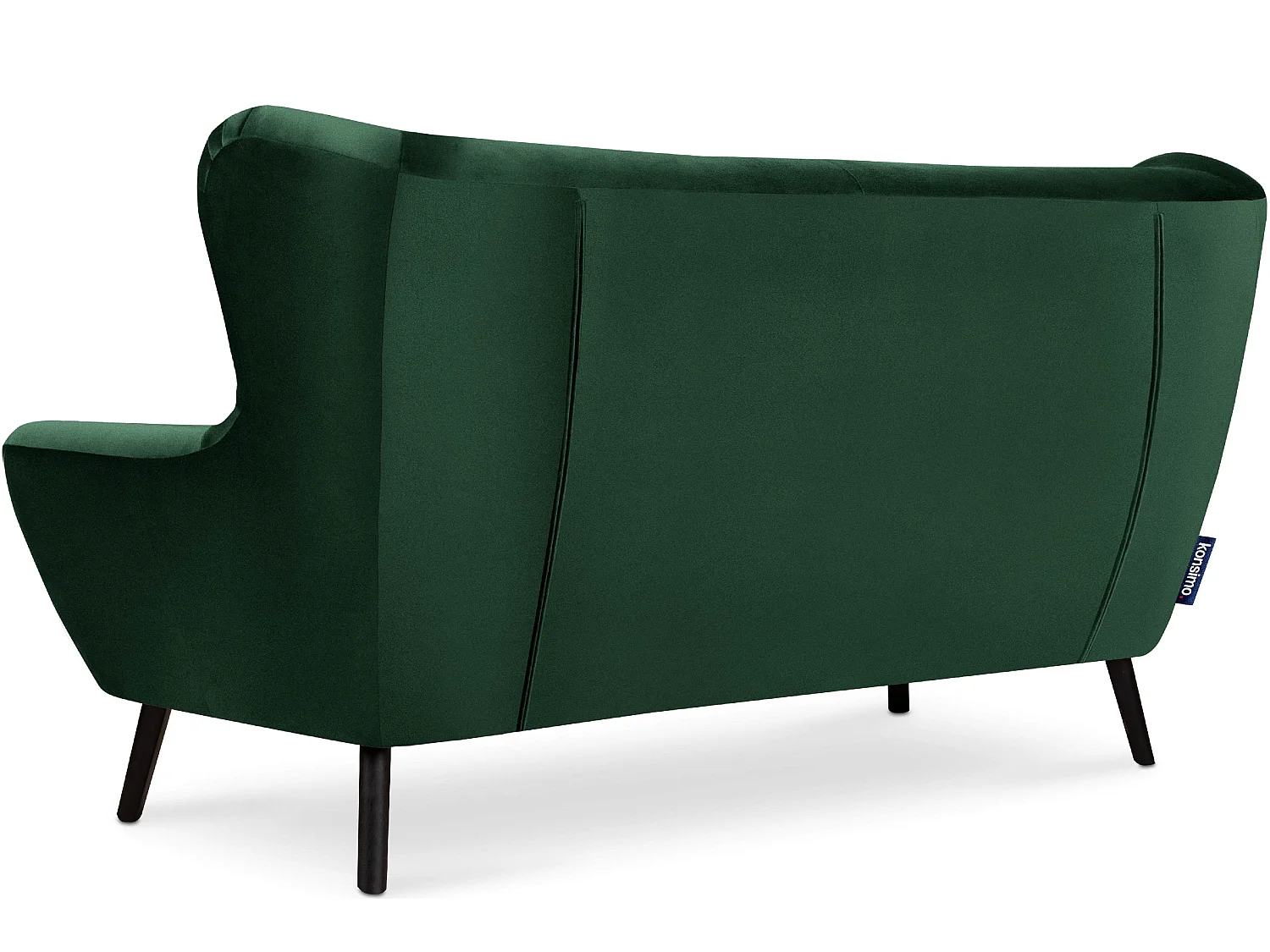 dreisitziges Sofa auf Beinen - dunkelgrün - MIRO