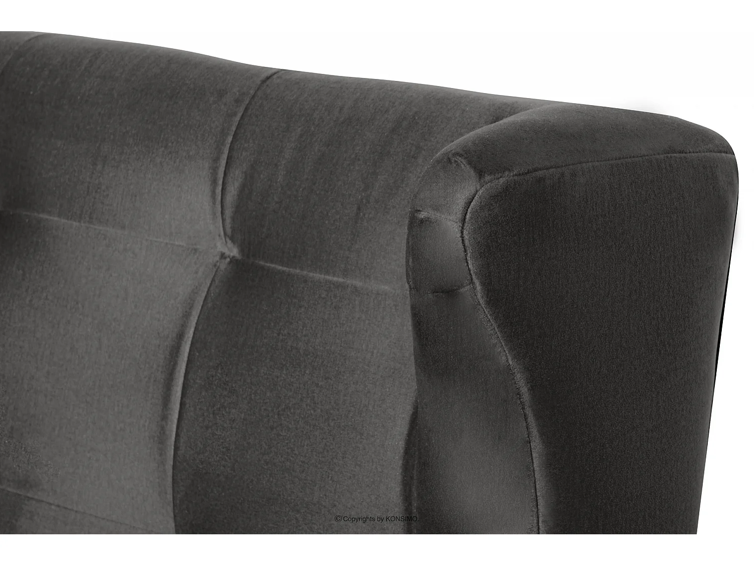 Ecksofa auf Beinen - grau - SALIS