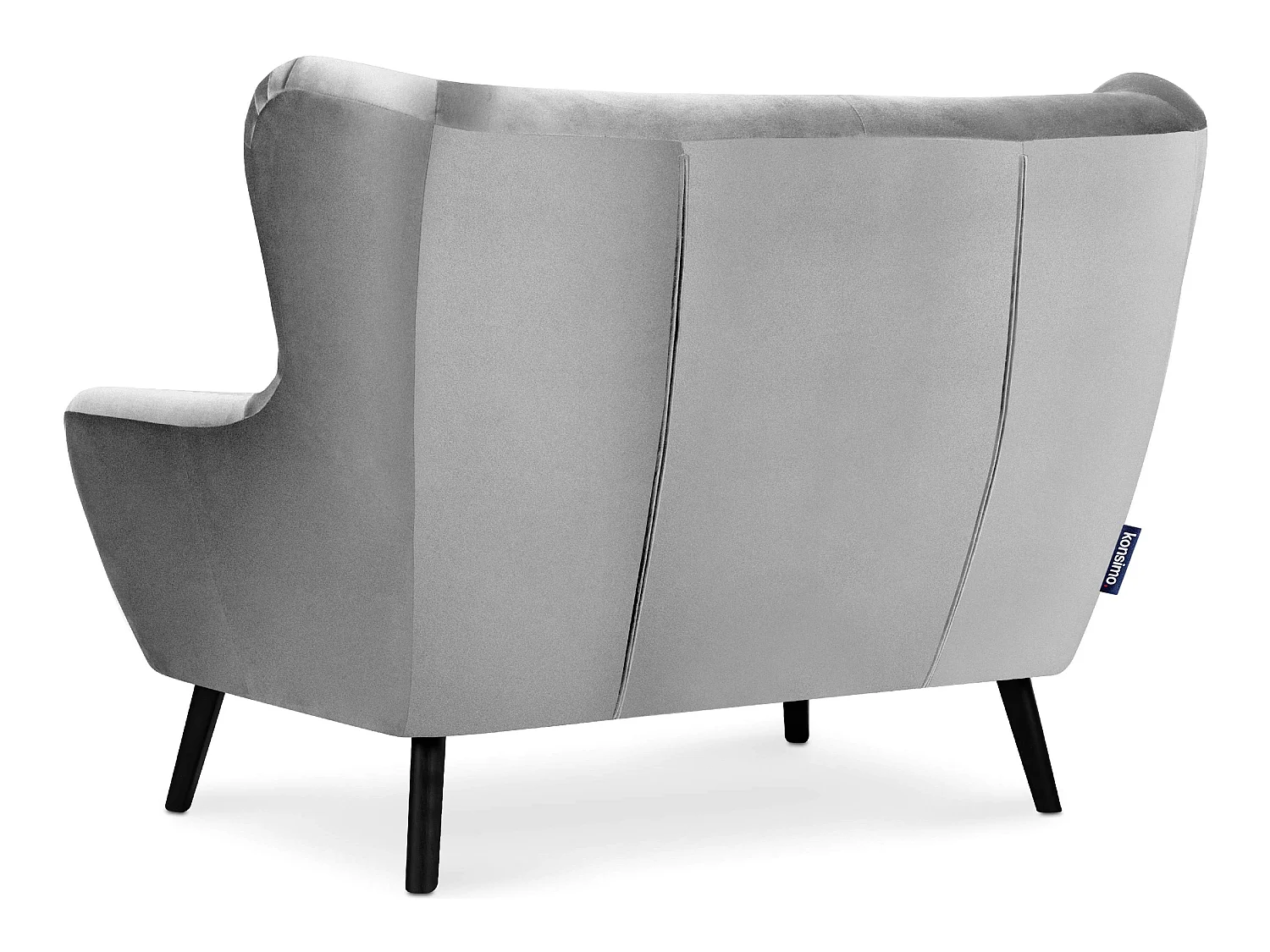 Elegantes 2-Sitzer-Sofa - hellgrau - MIRO
