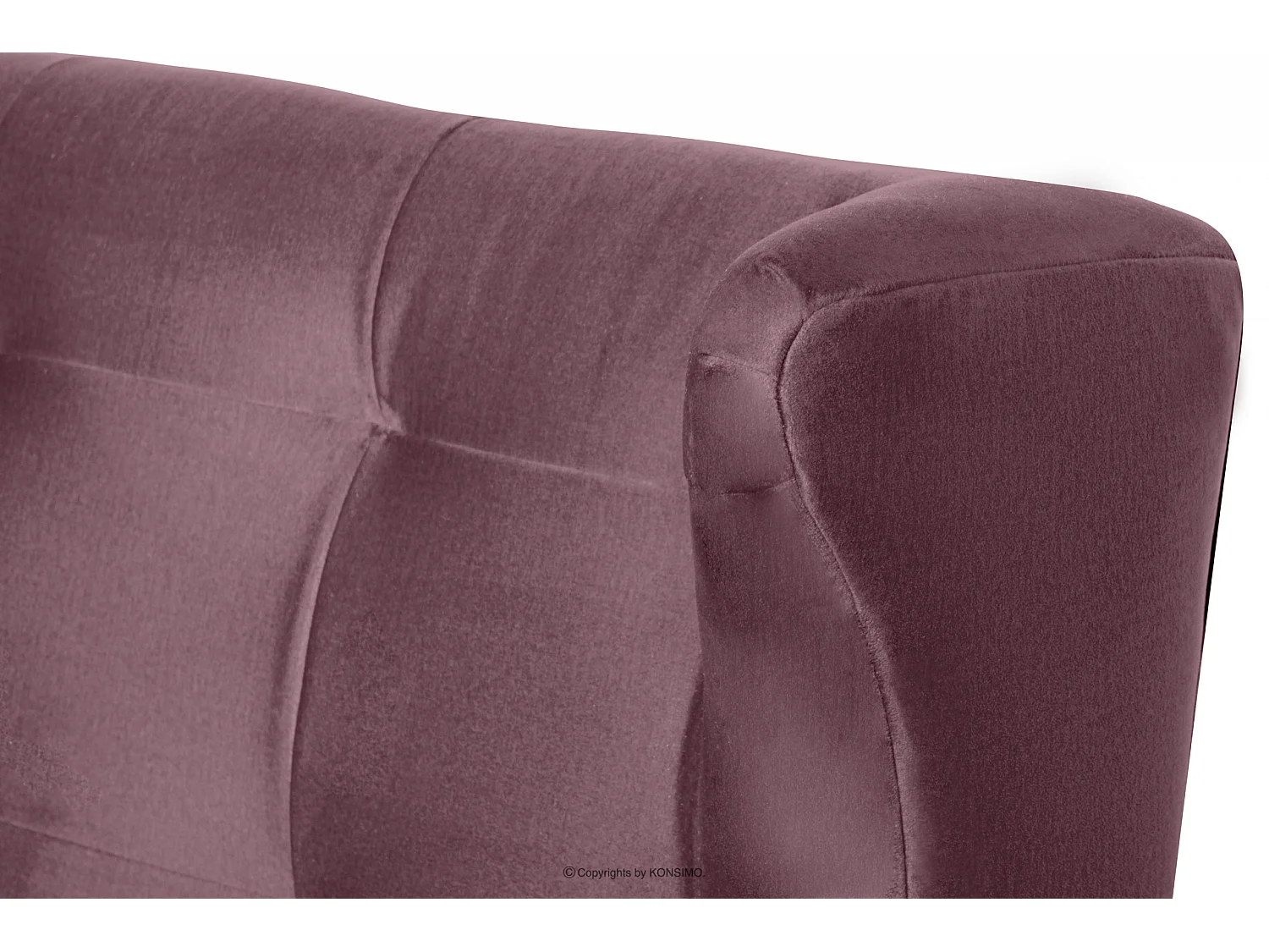 Gepolstertes Ecksofa links - rosa - SALIS