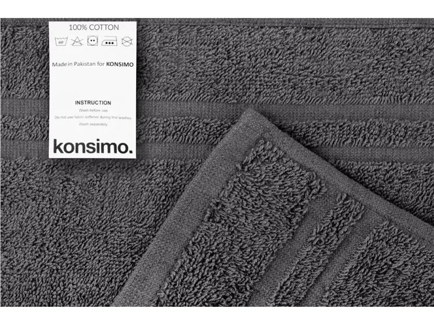 Handtuchset und Duschtuchset 4-tlg - Grau - MANTEL