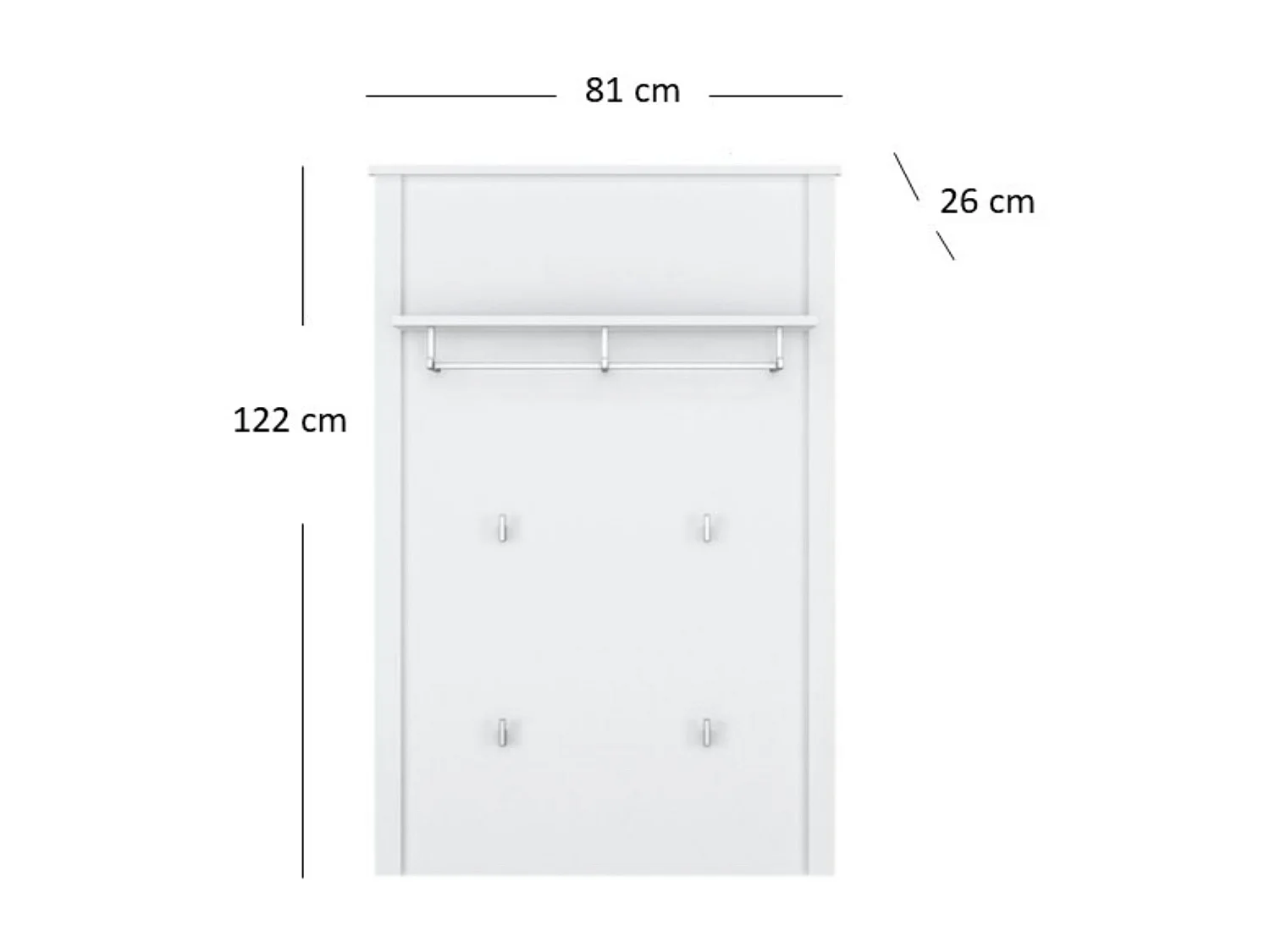 Garderobe  - Weiß - FARGE