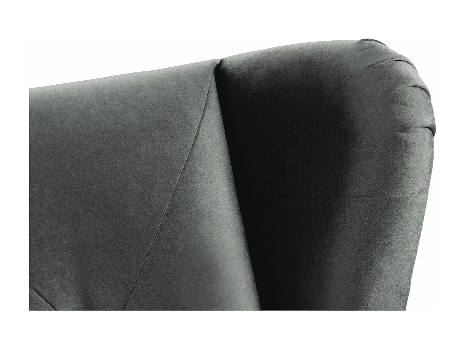 Eleganter Ohrensessel  - dunkelgrau - MIRO