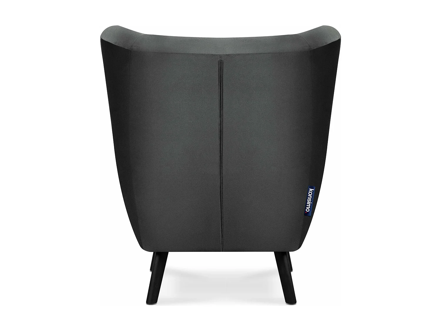 Eleganter Ohrensessel  - dunkelgrau - MIRO