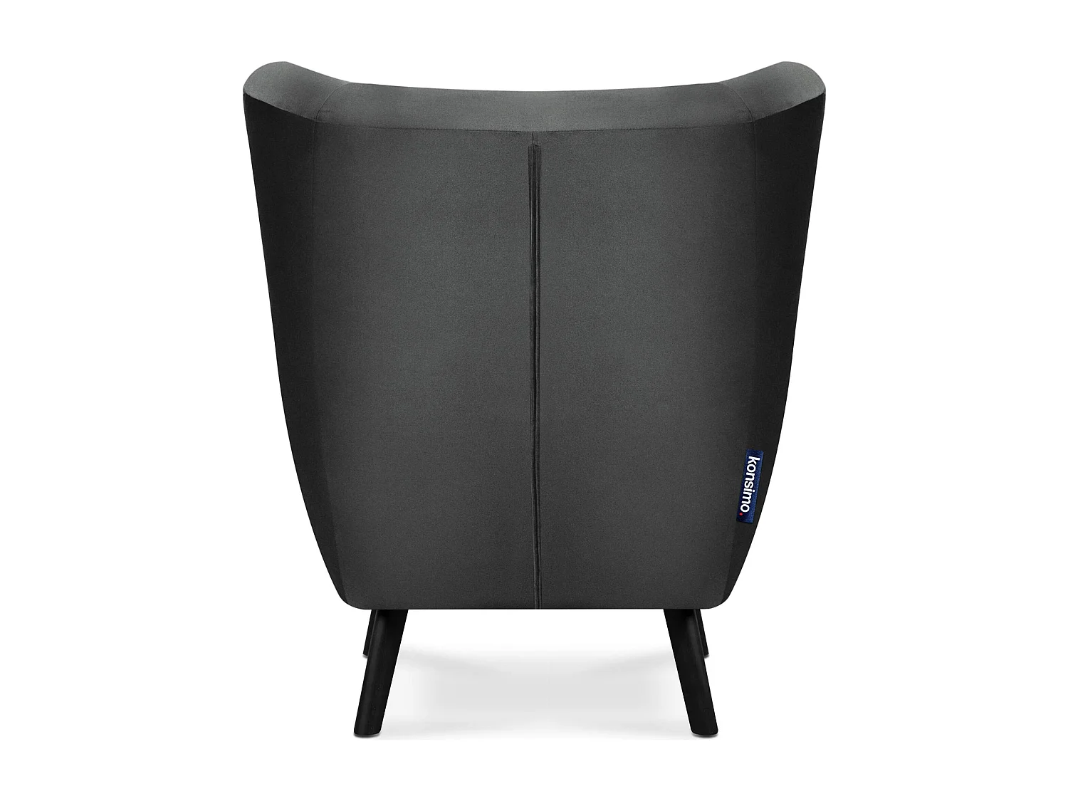 Eleganter Ohrensessel  - dunkelgrau - MIRO