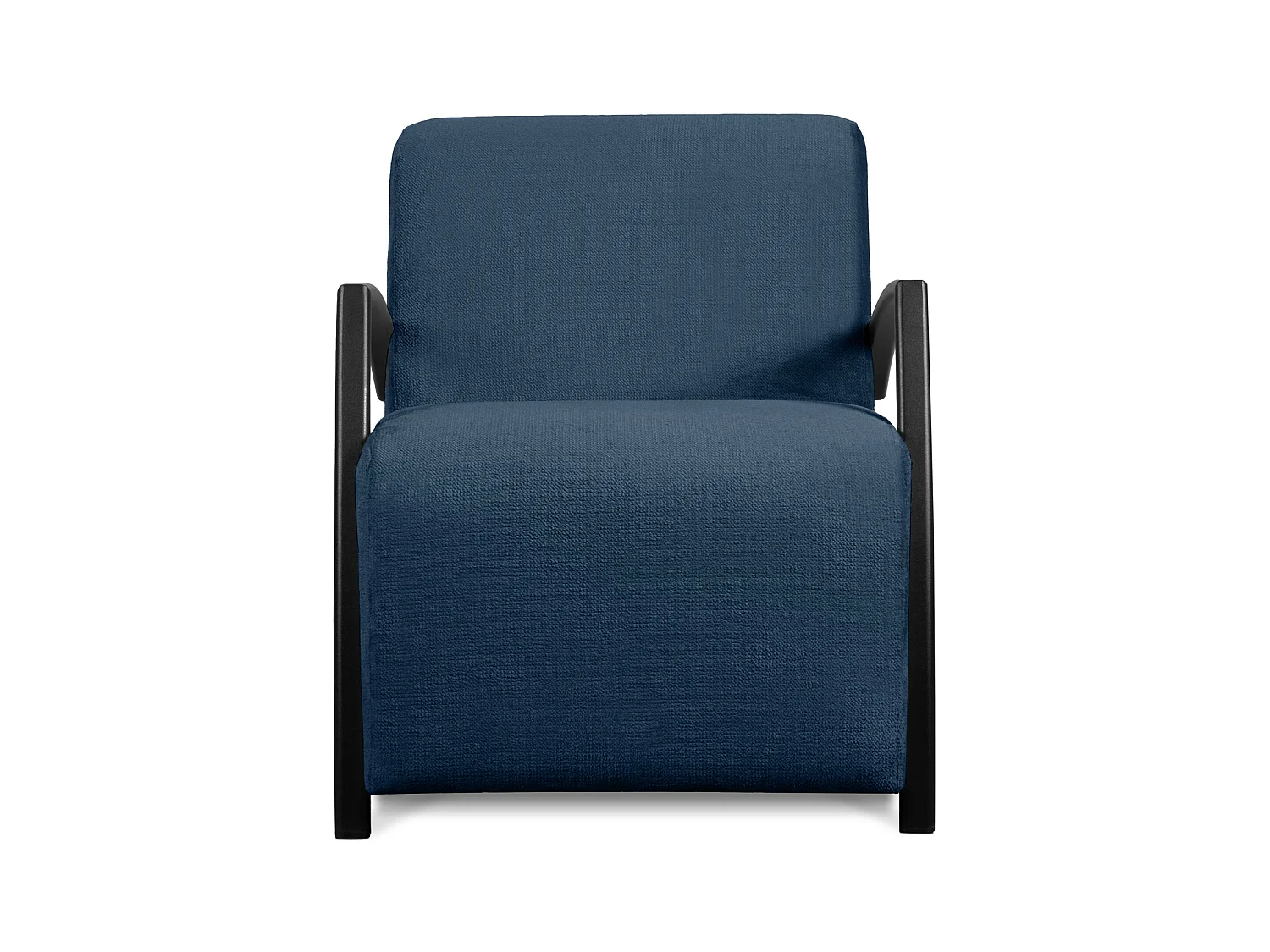 Sessel mit Armlehnen für das Wohnzimmer - Marineblau - CARO