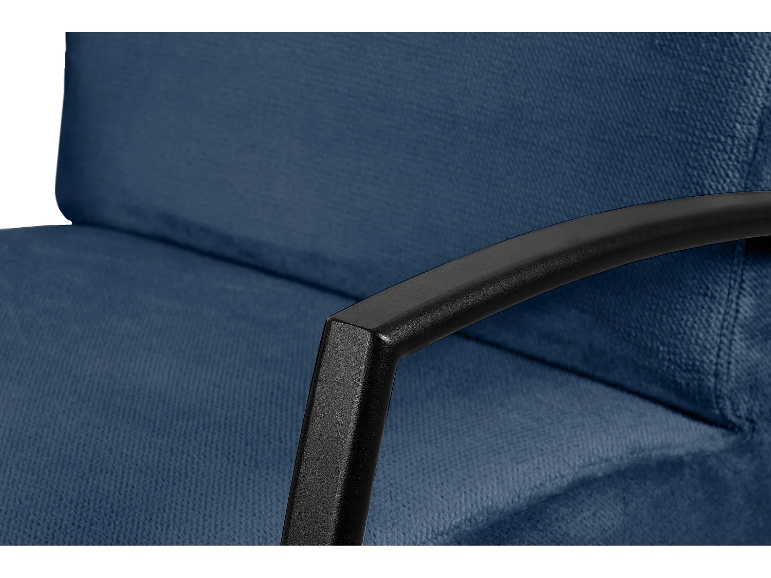 Sessel mit Armlehnen für das Wohnzimmer - Marineblau - CARO