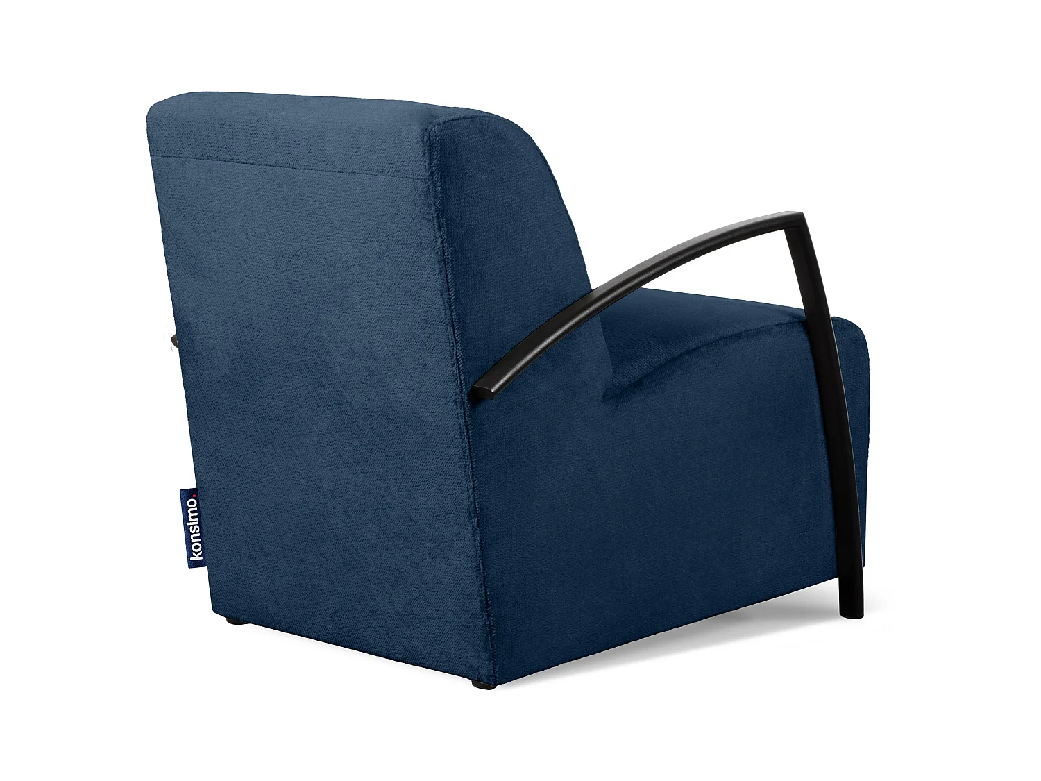 Sessel mit Armlehnen für das Wohnzimmer - Marineblau - CARO