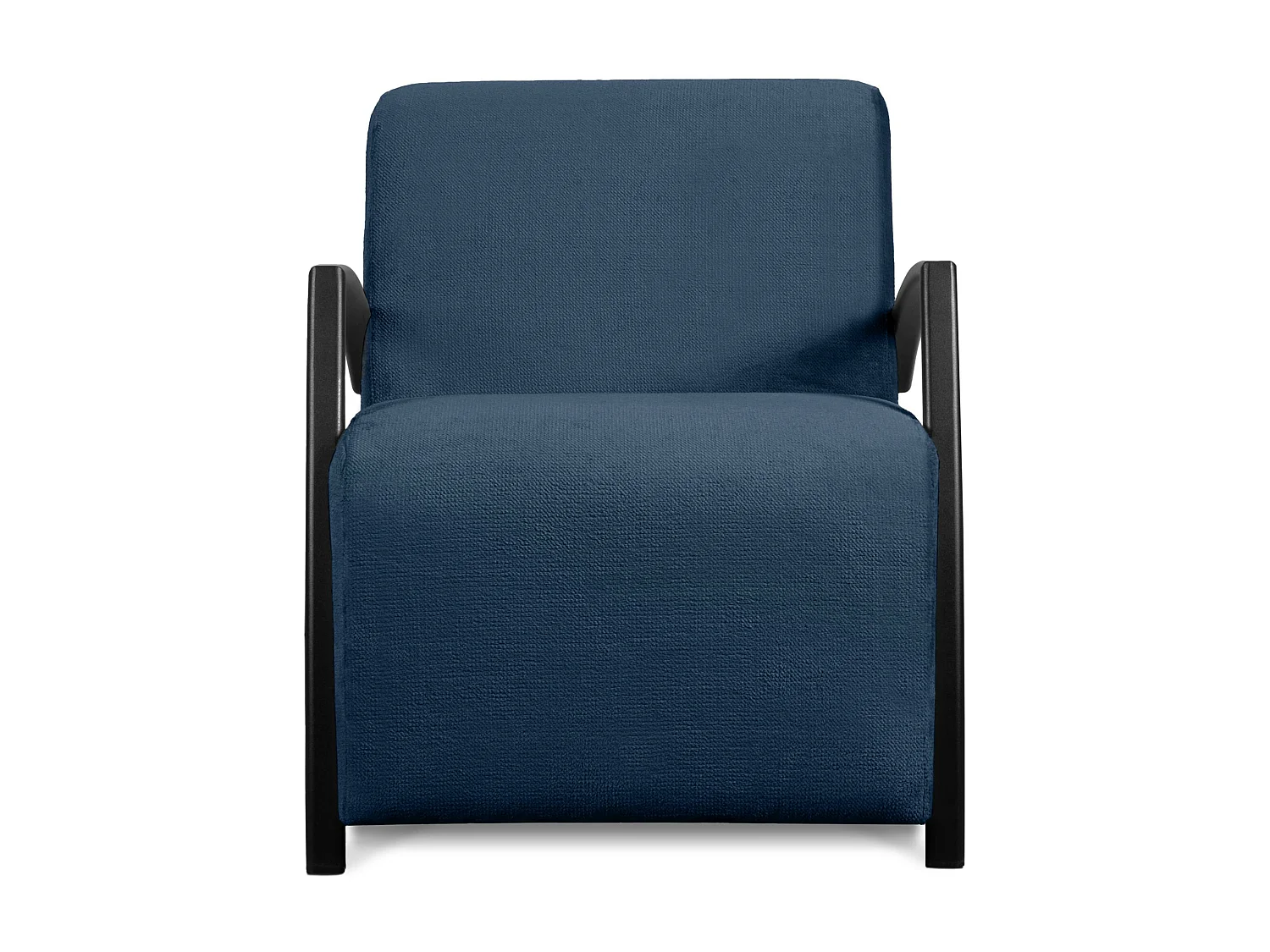 Sessel mit Armlehnen für das Wohnzimmer - Marineblau - CARO