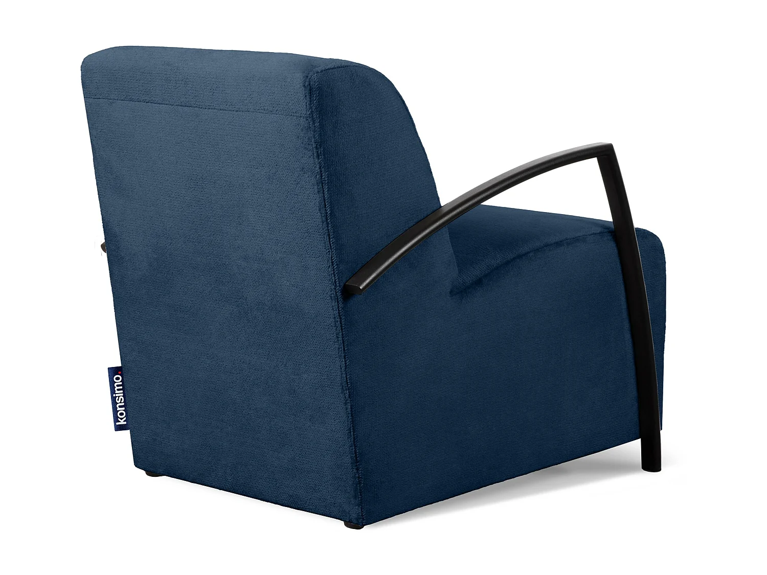 Sessel mit Armlehnen für das Wohnzimmer - Marineblau - CARO