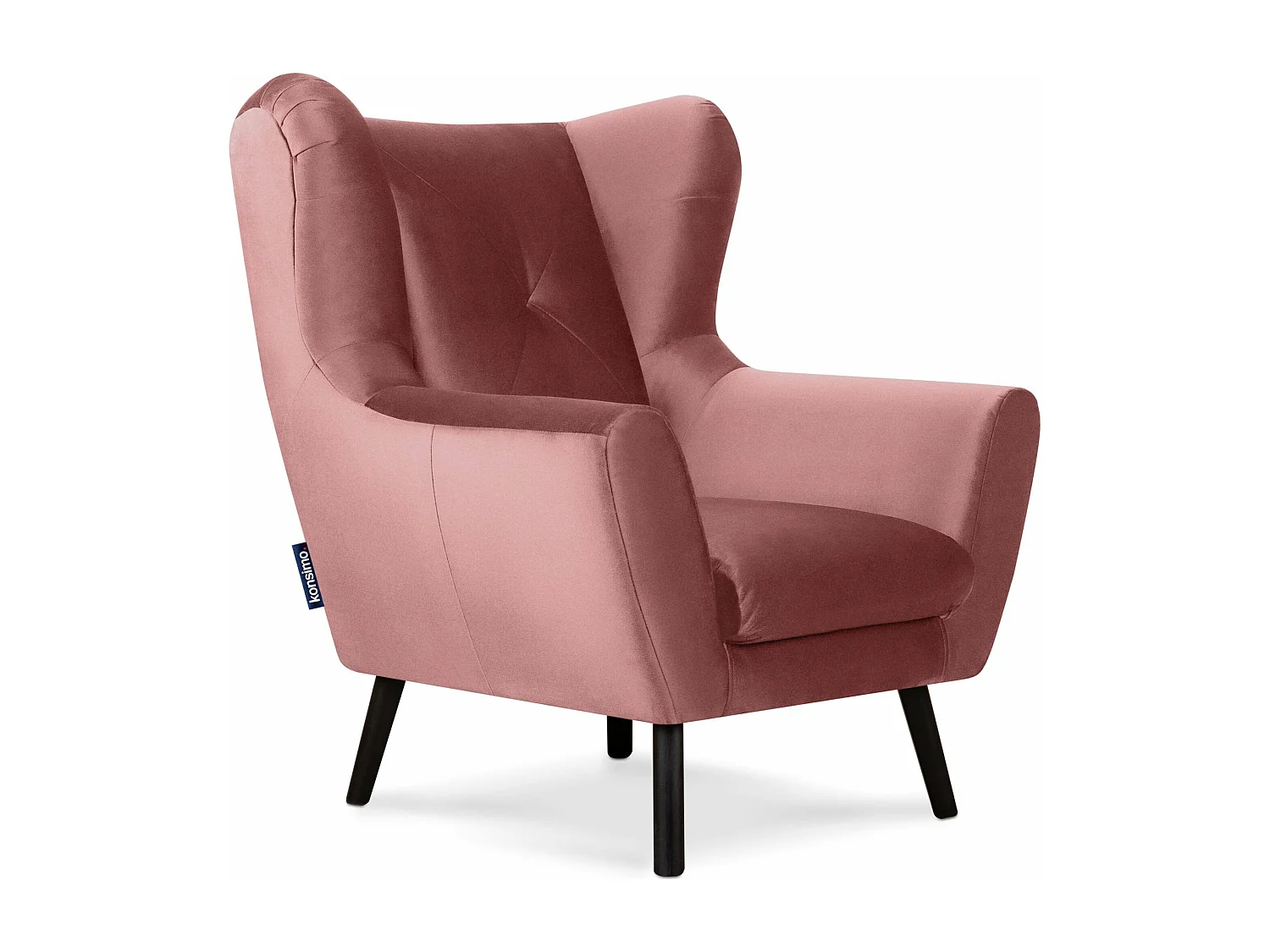 Ohrensessel für das Schlafzimmer - rosa - MIRO