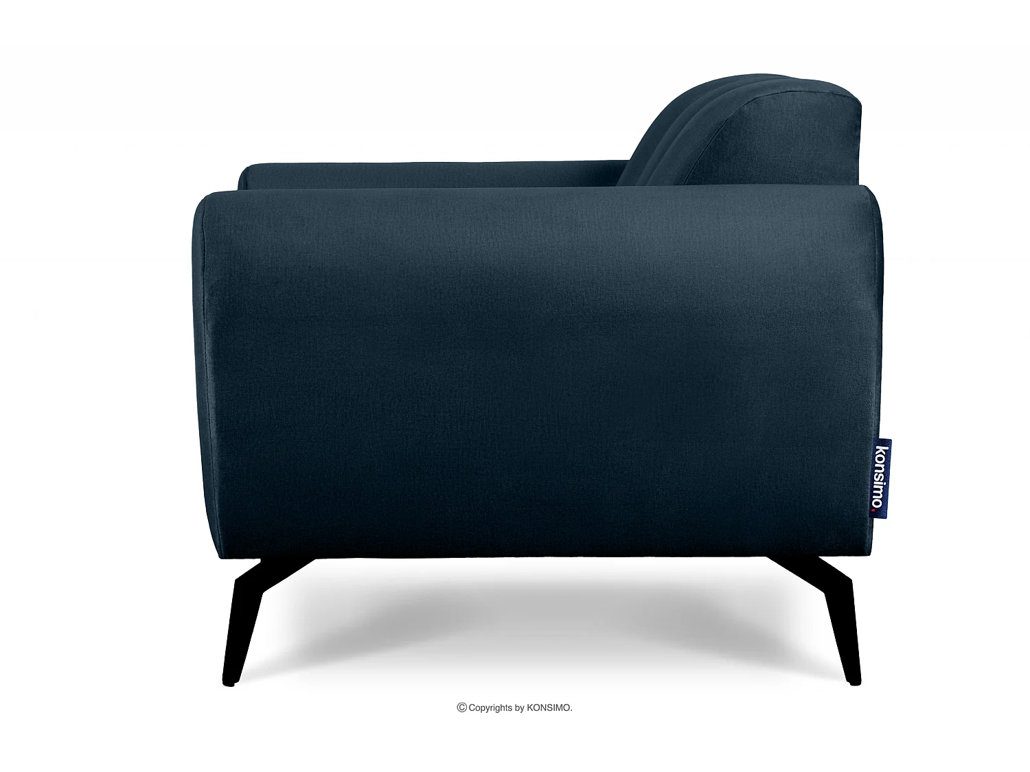 Modernistischer Sessel mit Beinen  - Marineblau - RUBERO