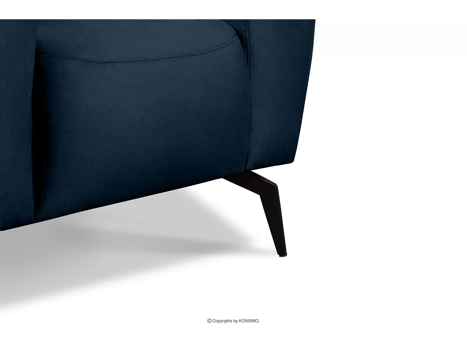 Modernistischer Sessel mit Beinen  - Marineblau - RUBERO