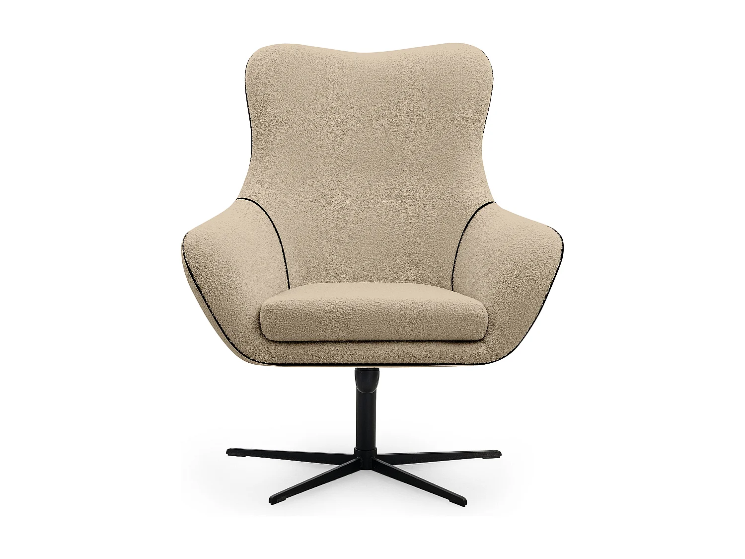 Drehstuhl für das Loft-Wohnzimmer - beige - QUARRO