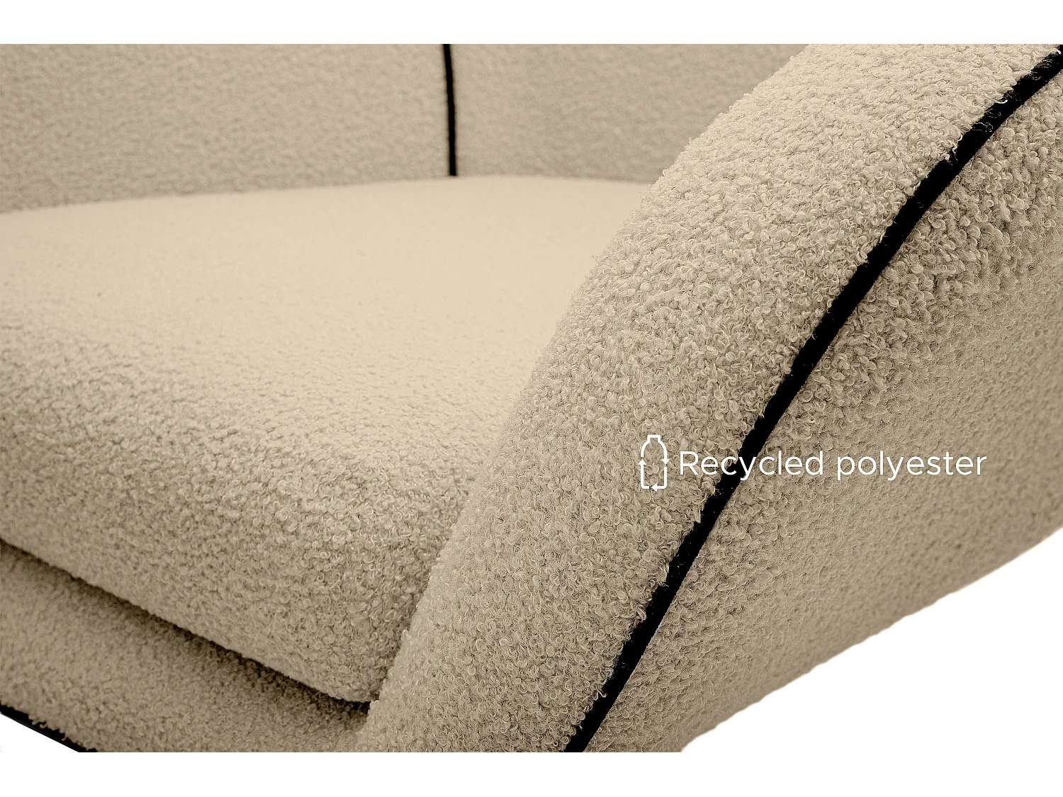 Drehstuhl für das Loft-Wohnzimmer - beige - QUARRO