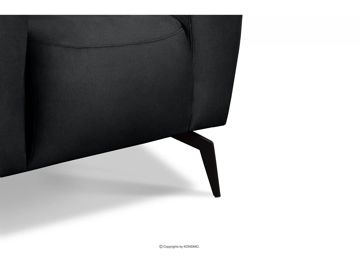 Modernistischer Sessel auf Beinen - dunkelgrau - RUBERO