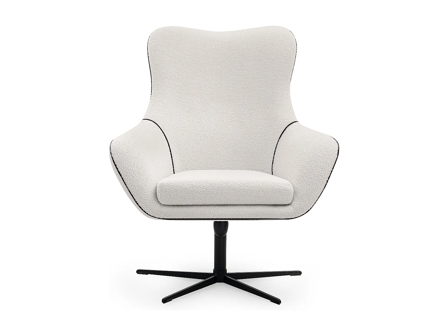 Drehstuhl für das Wohnzimmer - weiß - QUARRO