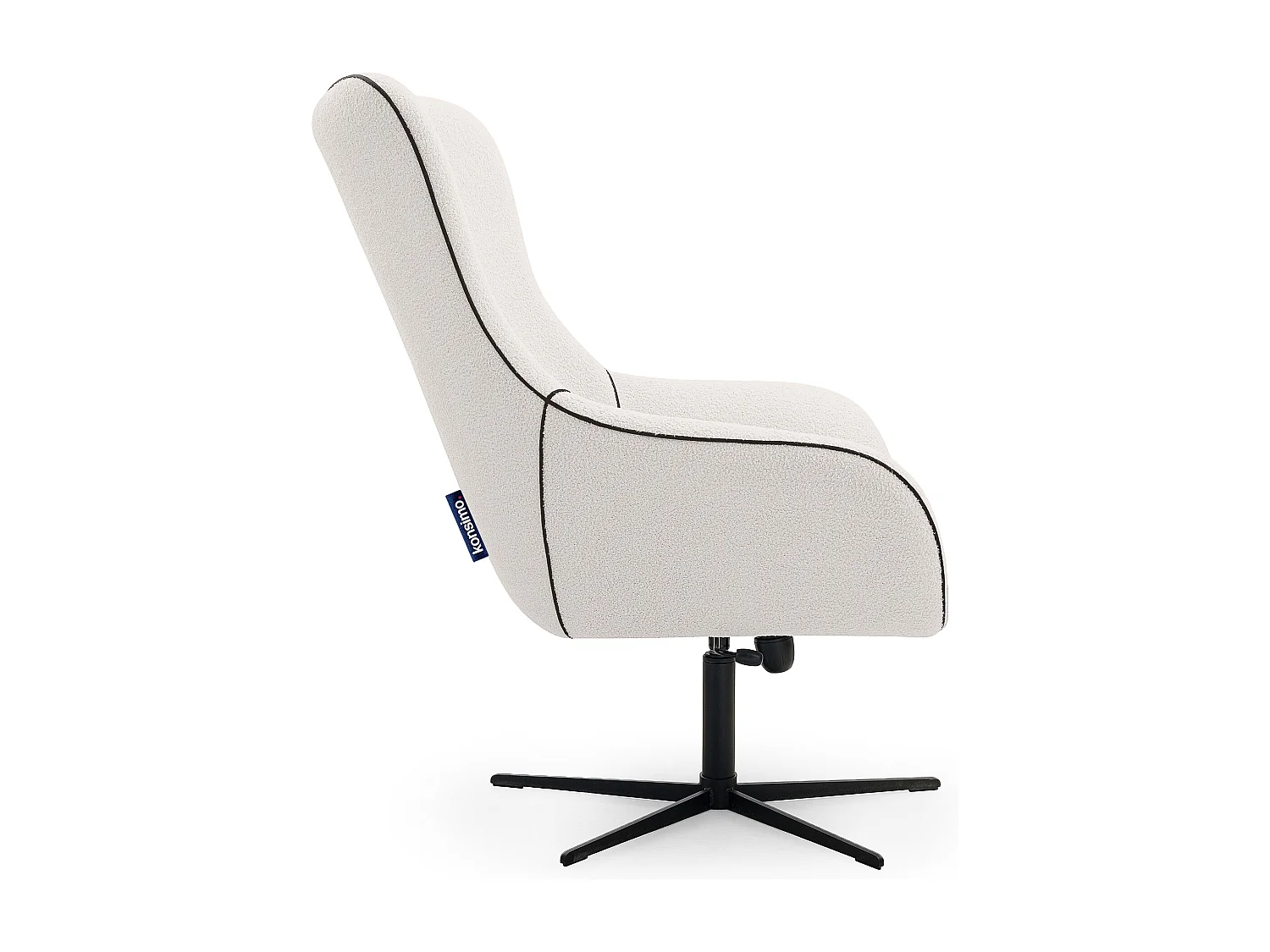 Drehstuhl für das Wohnzimmer - weiß - QUARRO