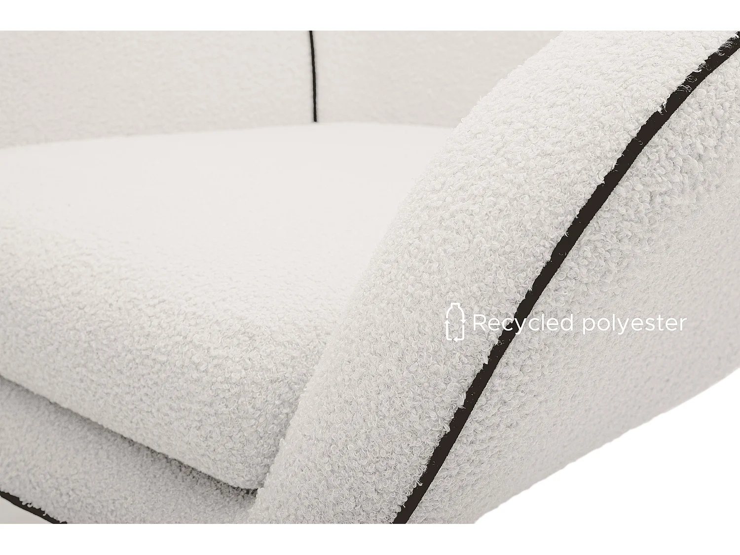 Drehstuhl für das Wohnzimmer - weiß - QUARRO