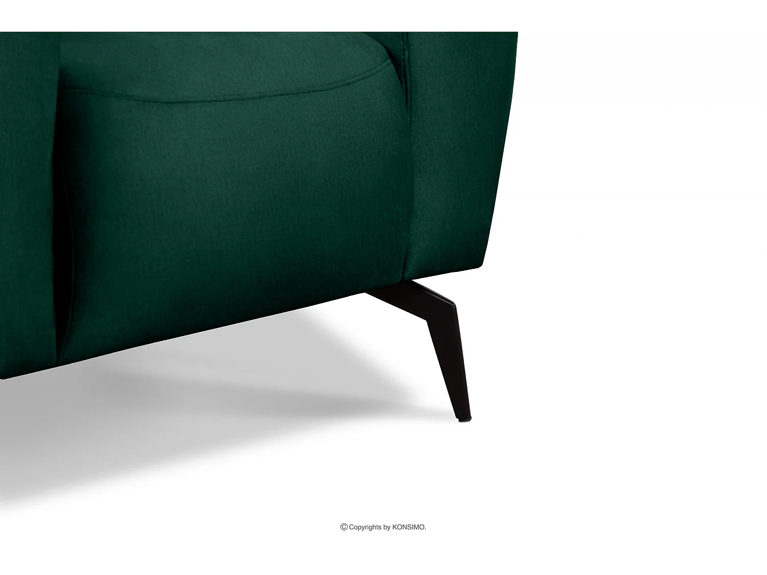 Moderner Sessel auf Beinen - dunkelgrün - RUBERO