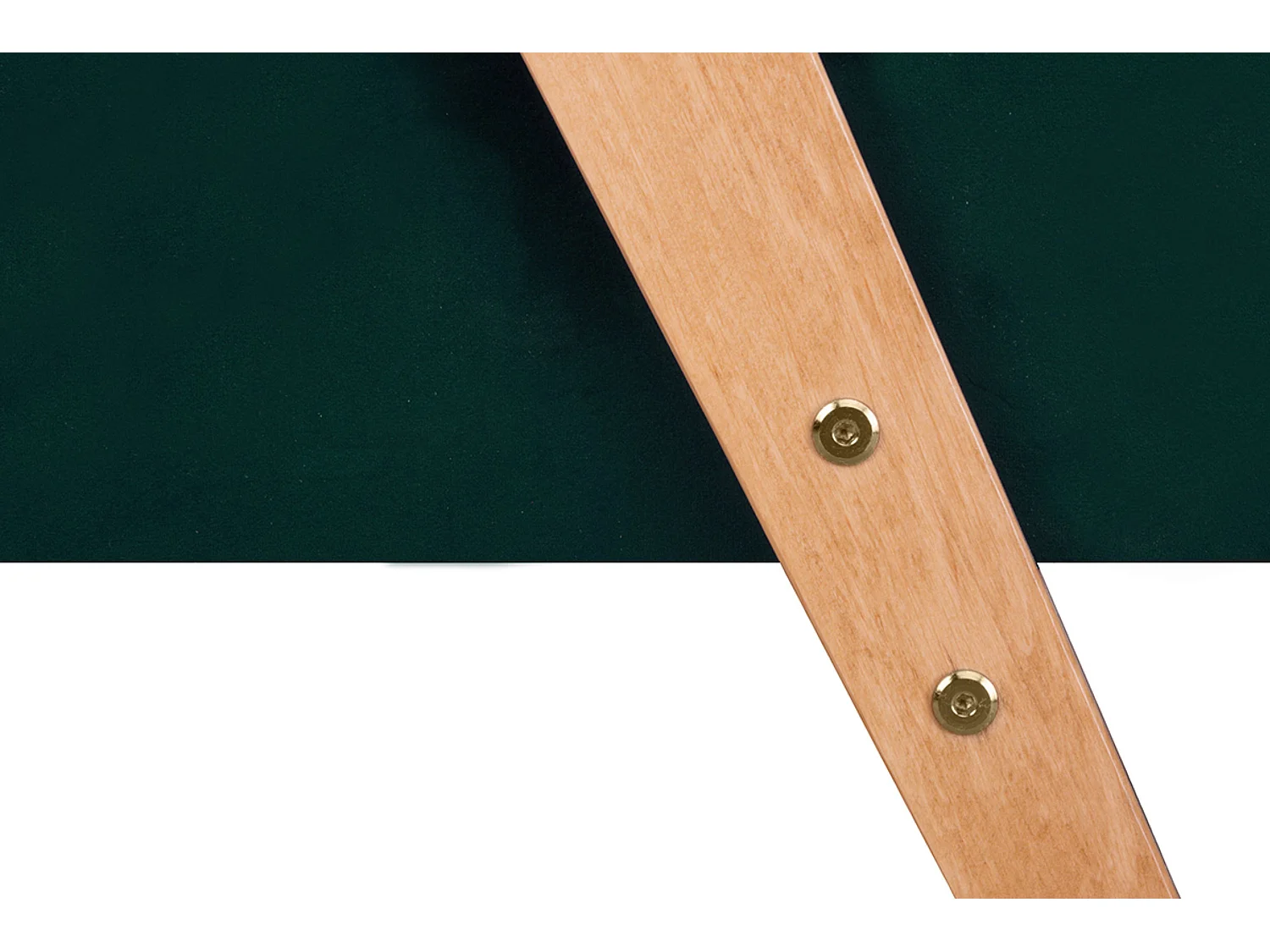 Vintage Sessel in Flaschengrünem Samt - Eiche grün/hell - NASET