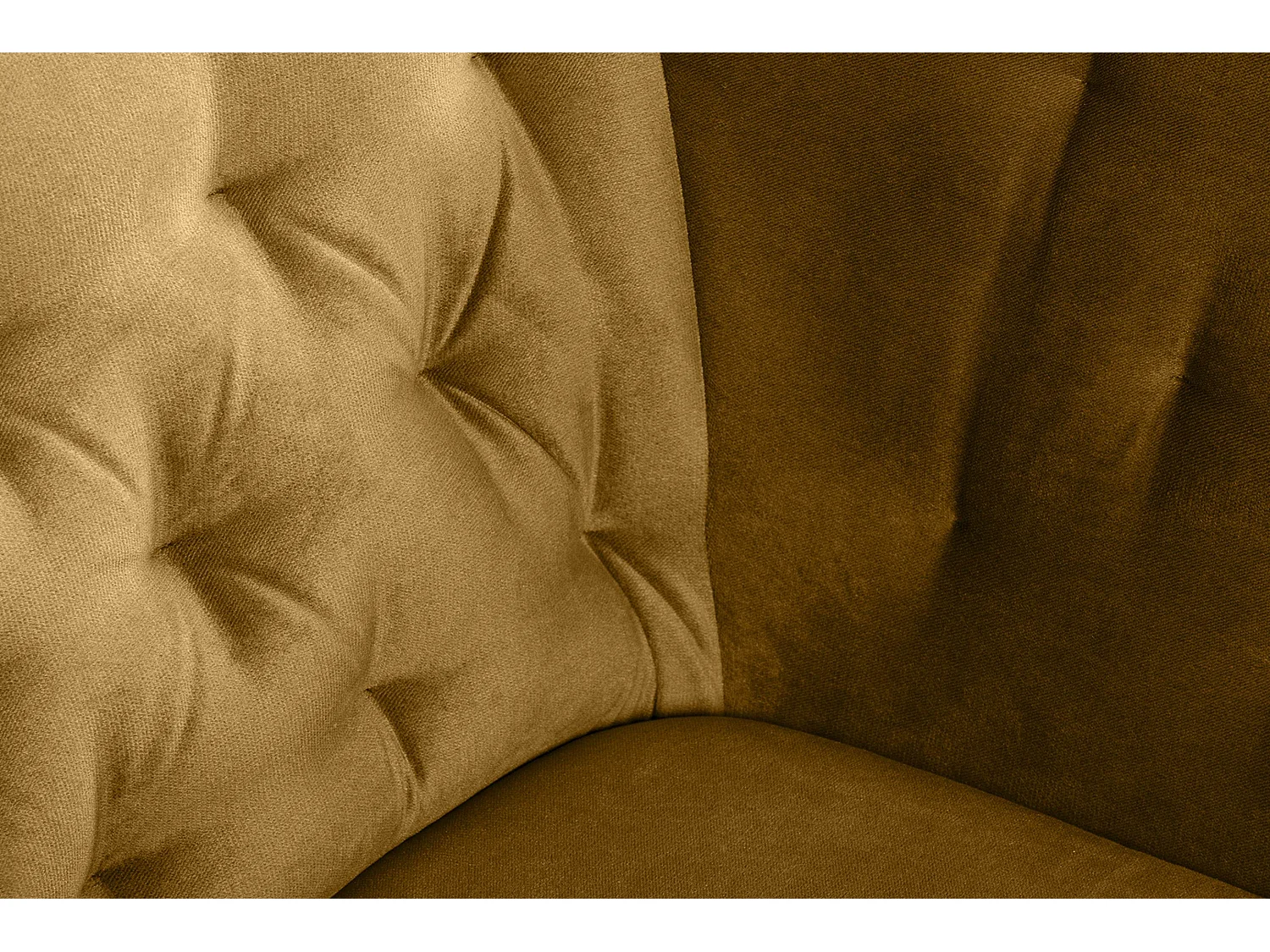 Gepolsterter Sessel mit Beinen - Honig - CORDI