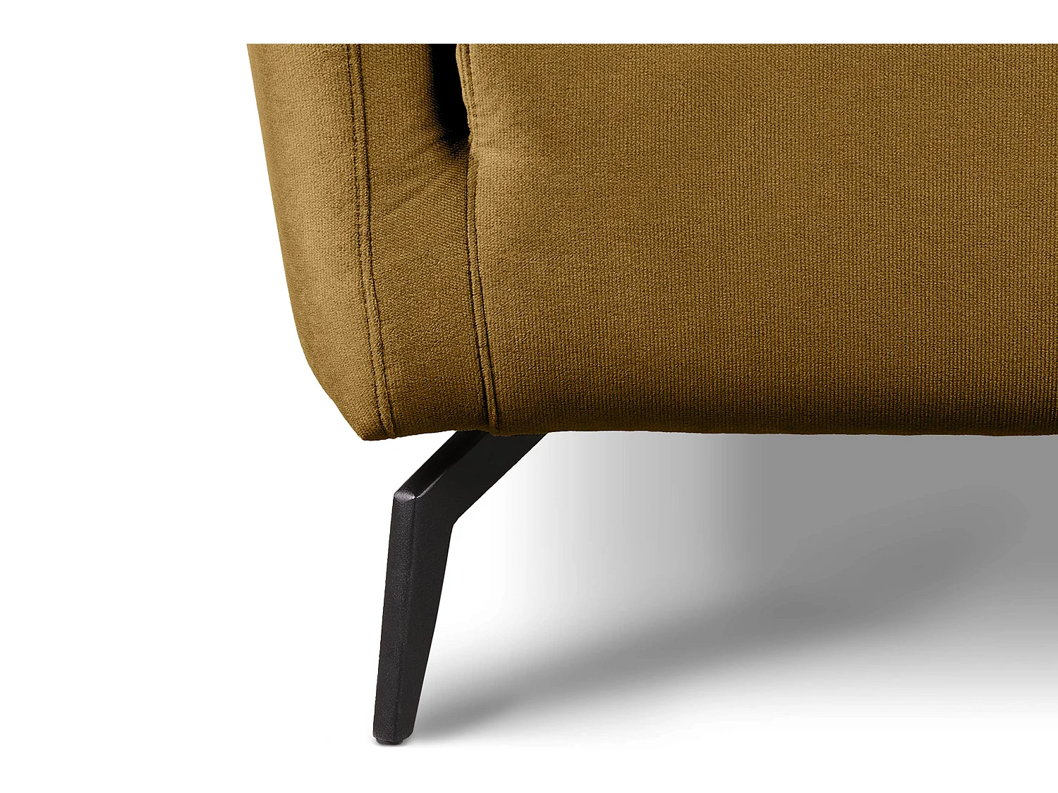 Gepolsterter Sessel mit Beinen - Honig - CORDI