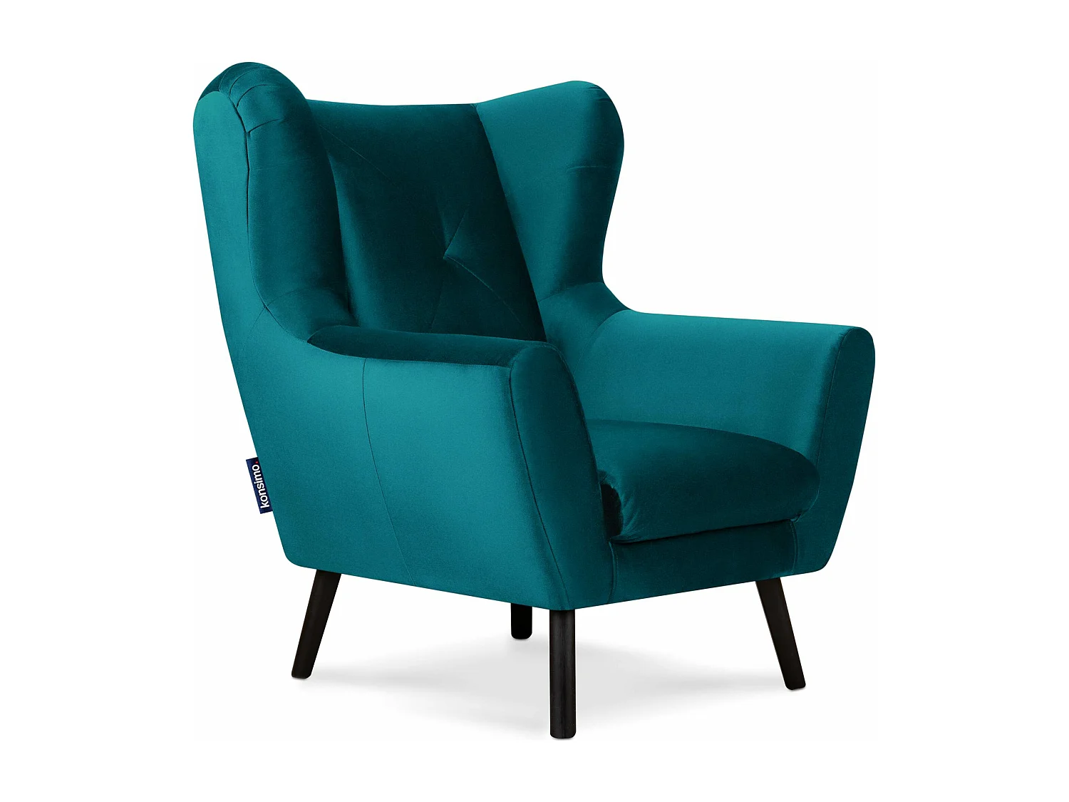 Ohrensessel für das Schlafzimmer - Samt - Marine - MIRO