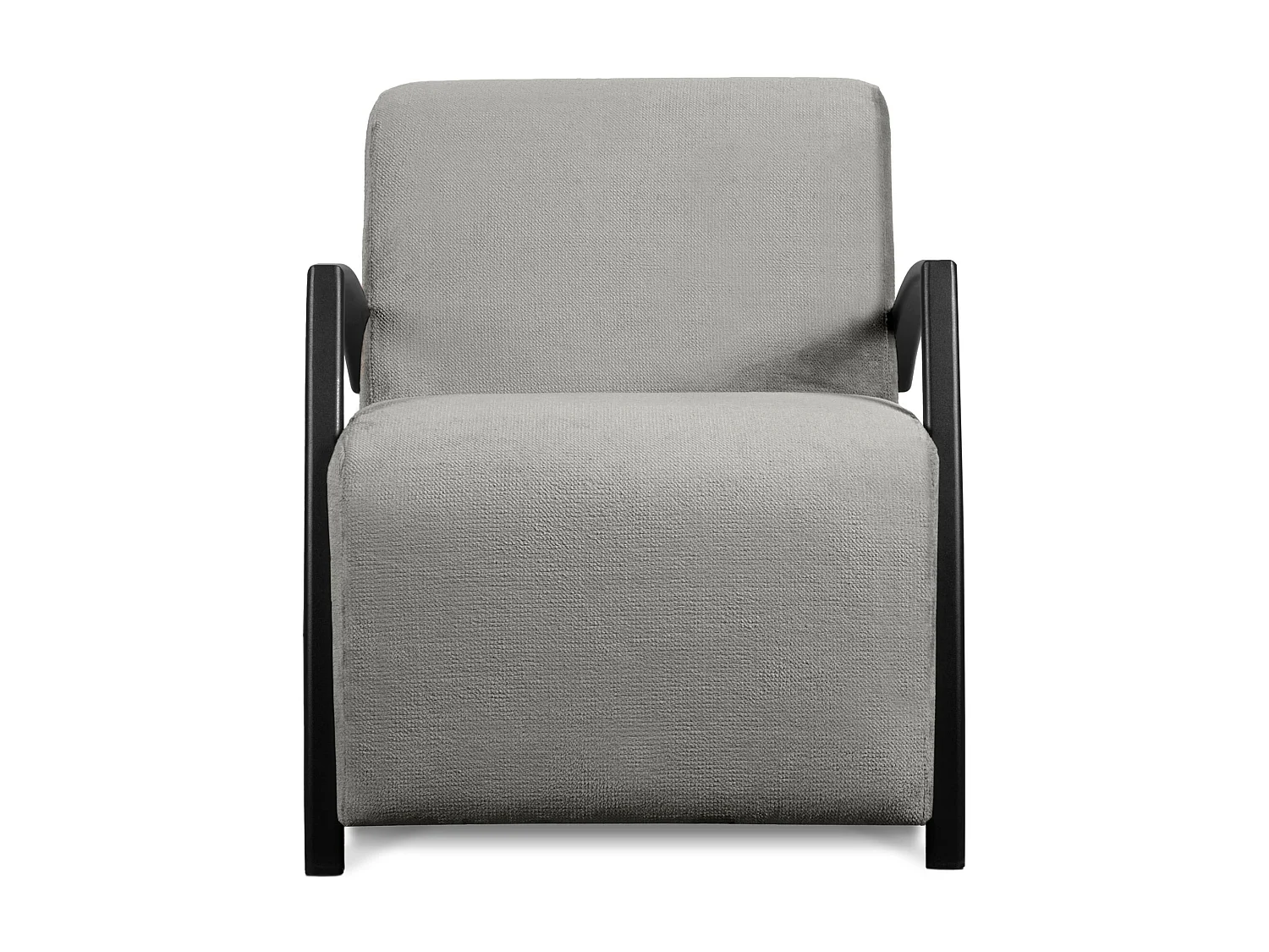 Moderner Sessel für das Wohnzimmer - grau - CARO