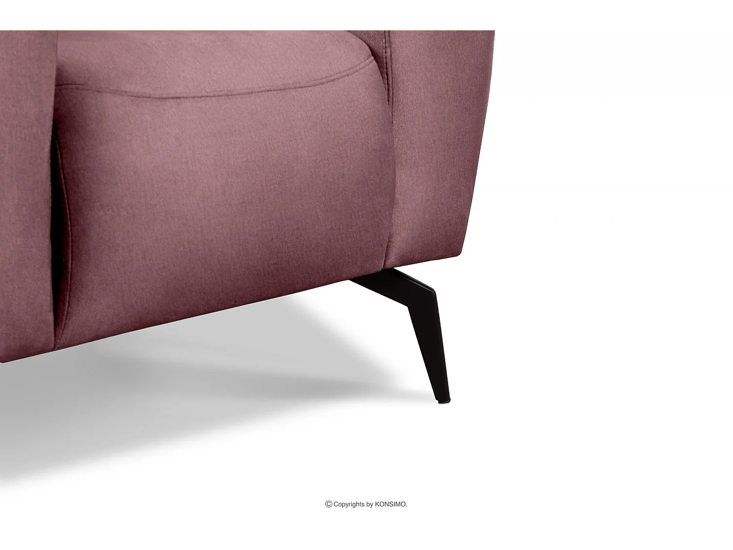 Moderner Sessel mit Beinen für das Wohnzimmer  - rosa - RUBERO