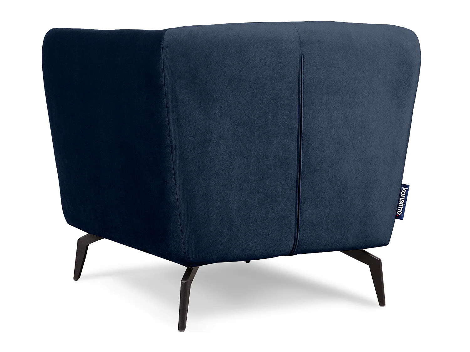 Eleganter Sessel auf Beinen - Marineblau - CORDI