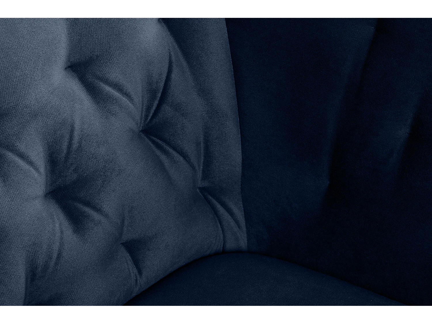 Eleganter Sessel auf Beinen - Marineblau - CORDI