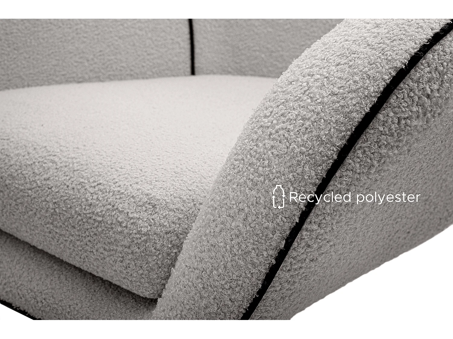 Heller grauer Drehsessel für das Loft-Wohnzimmer - hellgrau - QUARRO