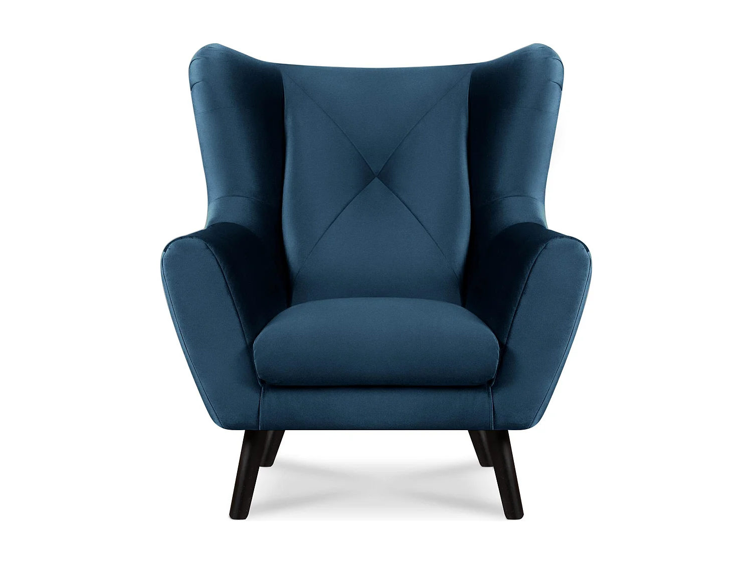 Ohrensessel Samt - Marineblau - MIRO