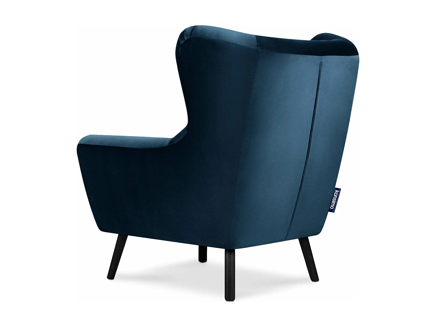 Ohrensessel Samt - Marineblau - MIRO