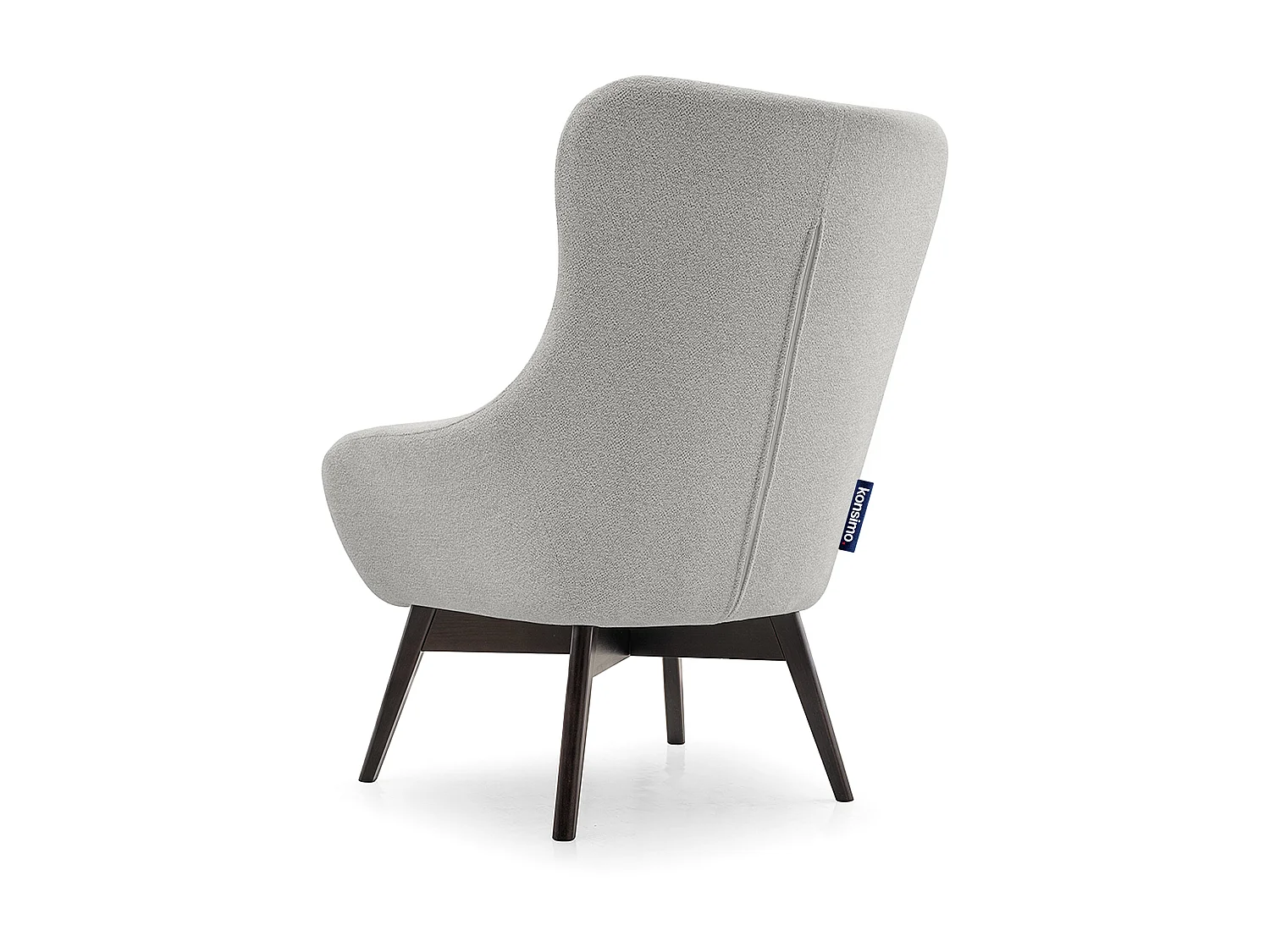 Eleganter Sessel - mit Steppung - hellgrau - RAMOS