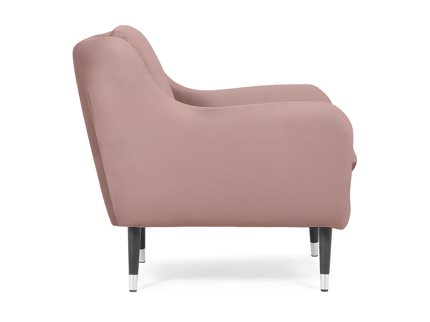 Glamour-Sessel aus Samt - rosa - AFOS
